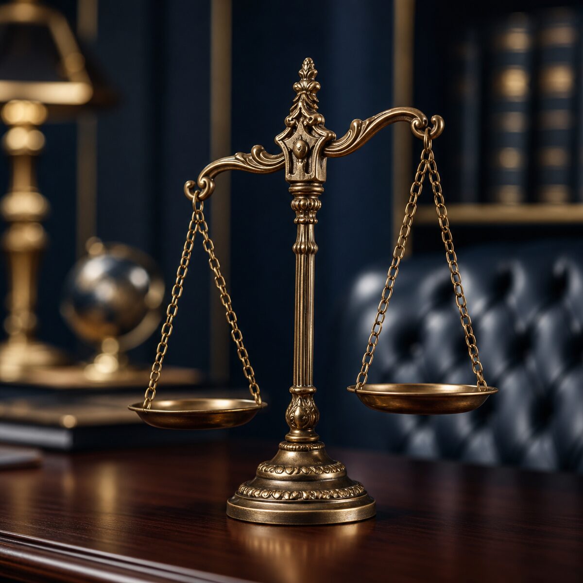 Scales of justice, representing the firm's commitment to fair legal representation